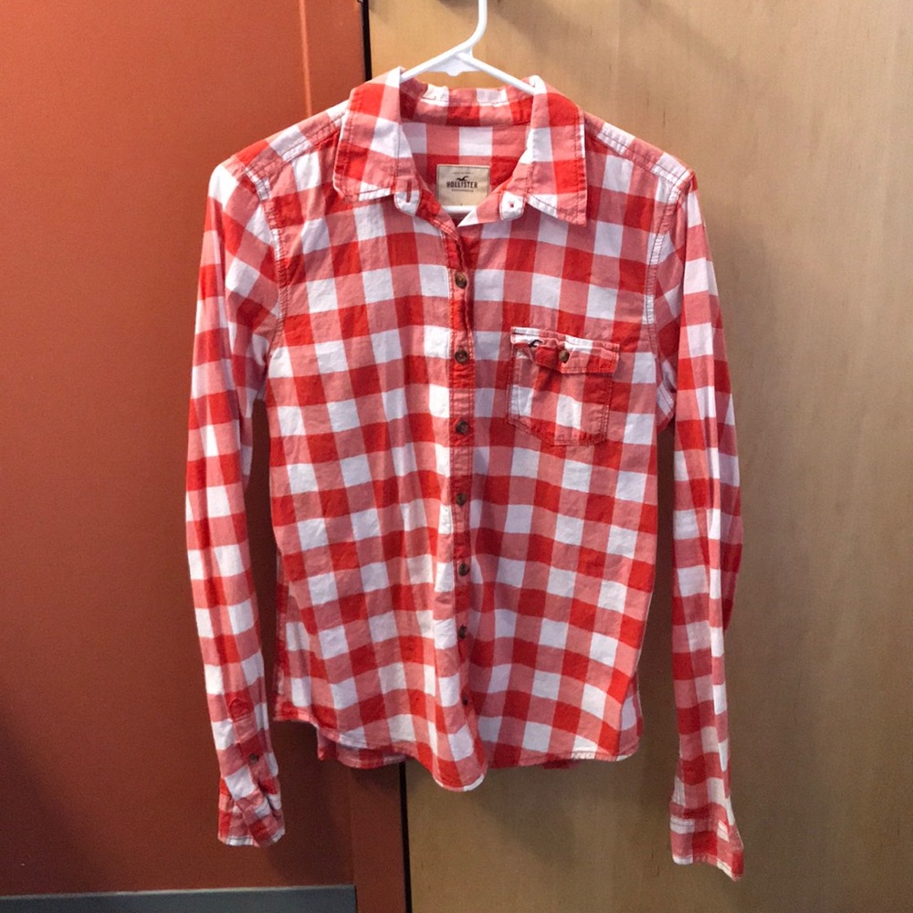 Checkered Hollister Flannel (large)